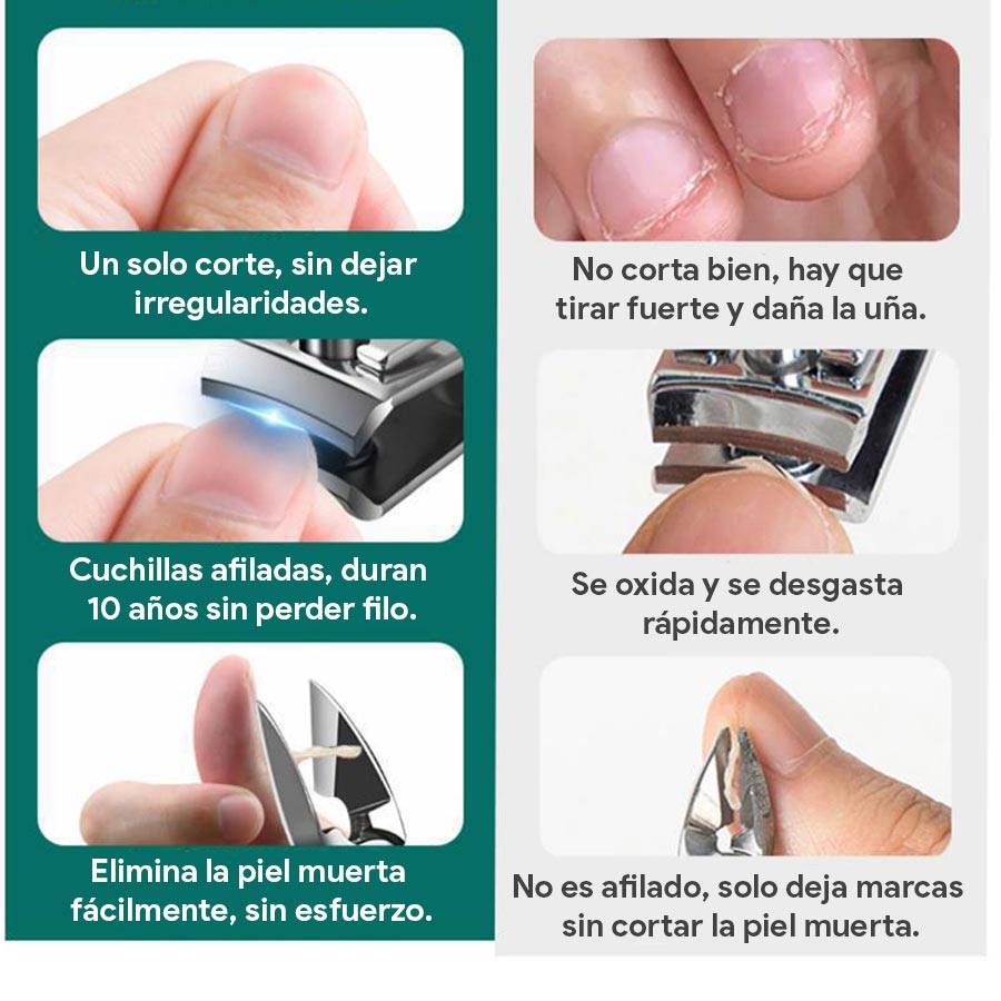 (30% DE DESCUENTO) Juego de cortaúñas de acero inoxidable de 12 a 16 piezas