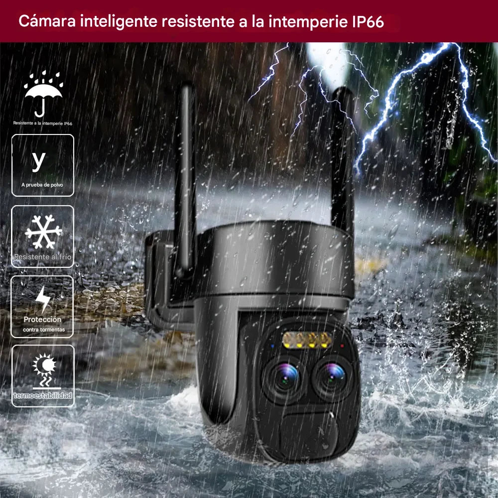 (30% DE DESCUENTO) Cámara IP solar inalámbrica para exteriores para casa inteligente