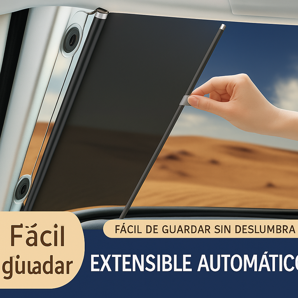 Parasol Retráctil para Coche – Protección Solar Eficaz y Ajustable