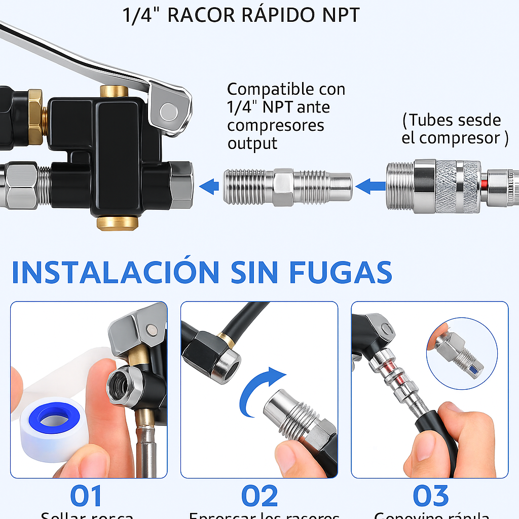 Inflador Digital de Neumáticos con Manómetro de Precisión