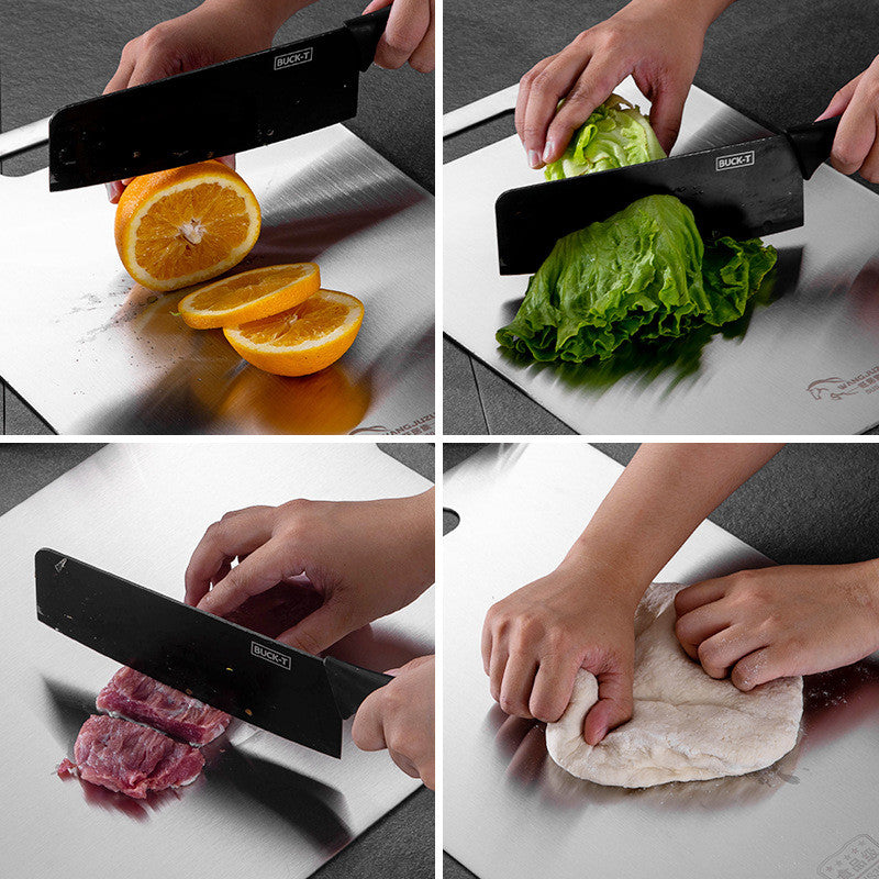 (30% DE DESCUENTO) Tablas de cortar de titanio para cocina Tabla de acero inoxidable