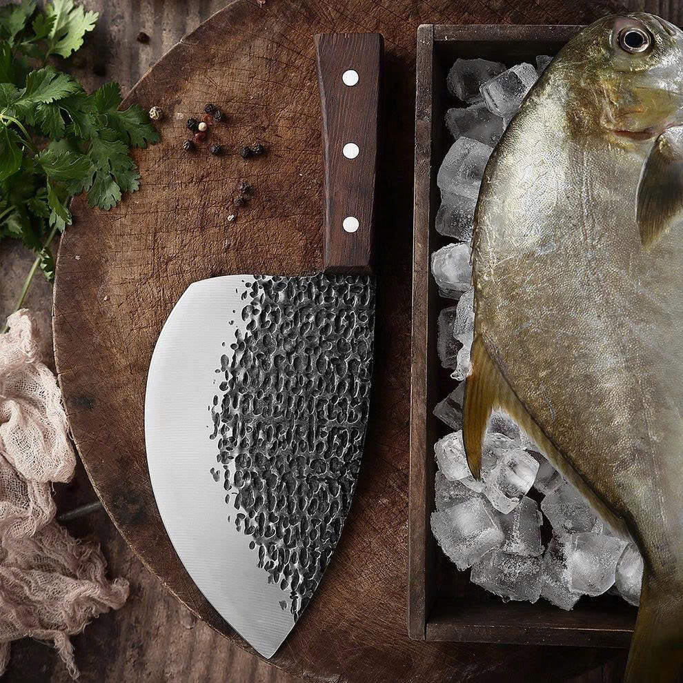 (30% DE DESCUENTO) Cuchillo de carnicero para pesca, cuchillo de carnicero para mercado de mariscos, cuchillo para peces acuáticos