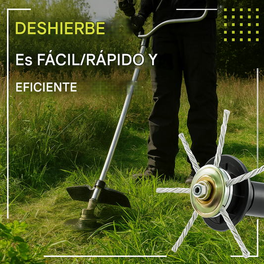 (30% DE DESCUENTO) Cabezal de corte de césped de acero trenzado de 6 hilos