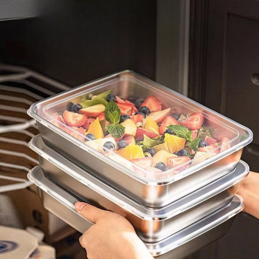 (30% DE DESCUENTO) Contenedor de alimentos de acero inoxidable 304: máxima frescura y seguridad