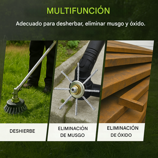 (30% DE DESCUENTO) Cabezal de corte de césped de acero trenzado de 6 hilos