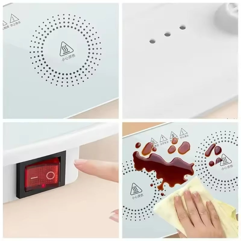(30% DE DESCUENTO) Bandeja eléctrica para calentar alimentos Bandeja para calentar alimentos