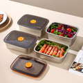 (30% de descuento) Contenedor de alimentos de acero inoxidable 316 con tapa de vacío