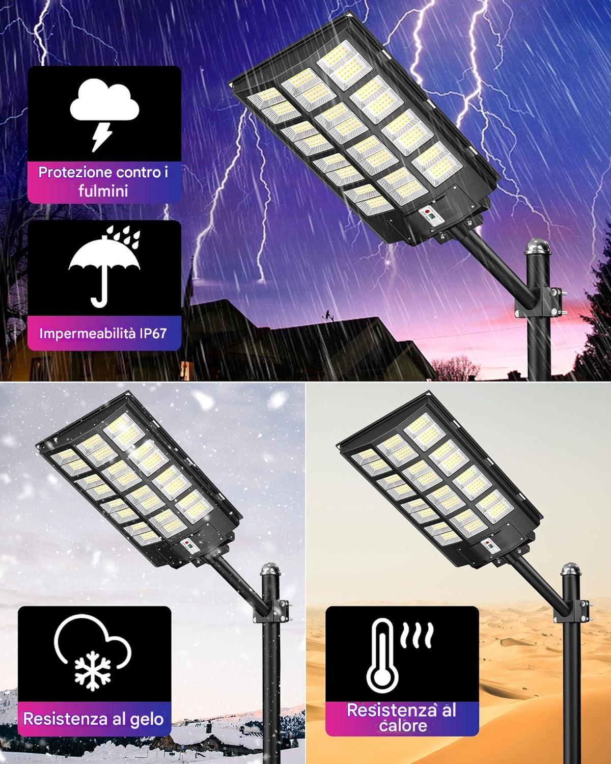 (30% DE DESCUENTO) Farola solar exterior de bajo consumo durante 17 horas