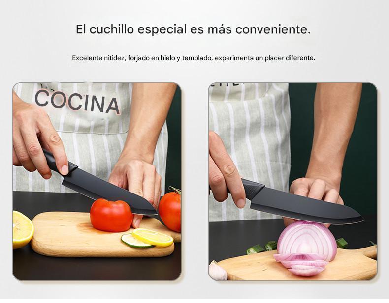 (30% DE DESCUENTO) Juego de cuchillos de cocina de acero inoxidable para el hogar de regalo