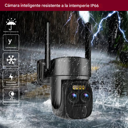 (30% DE DESCUENTO) Cámara IP solar inalámbrica para exteriores para casa inteligente