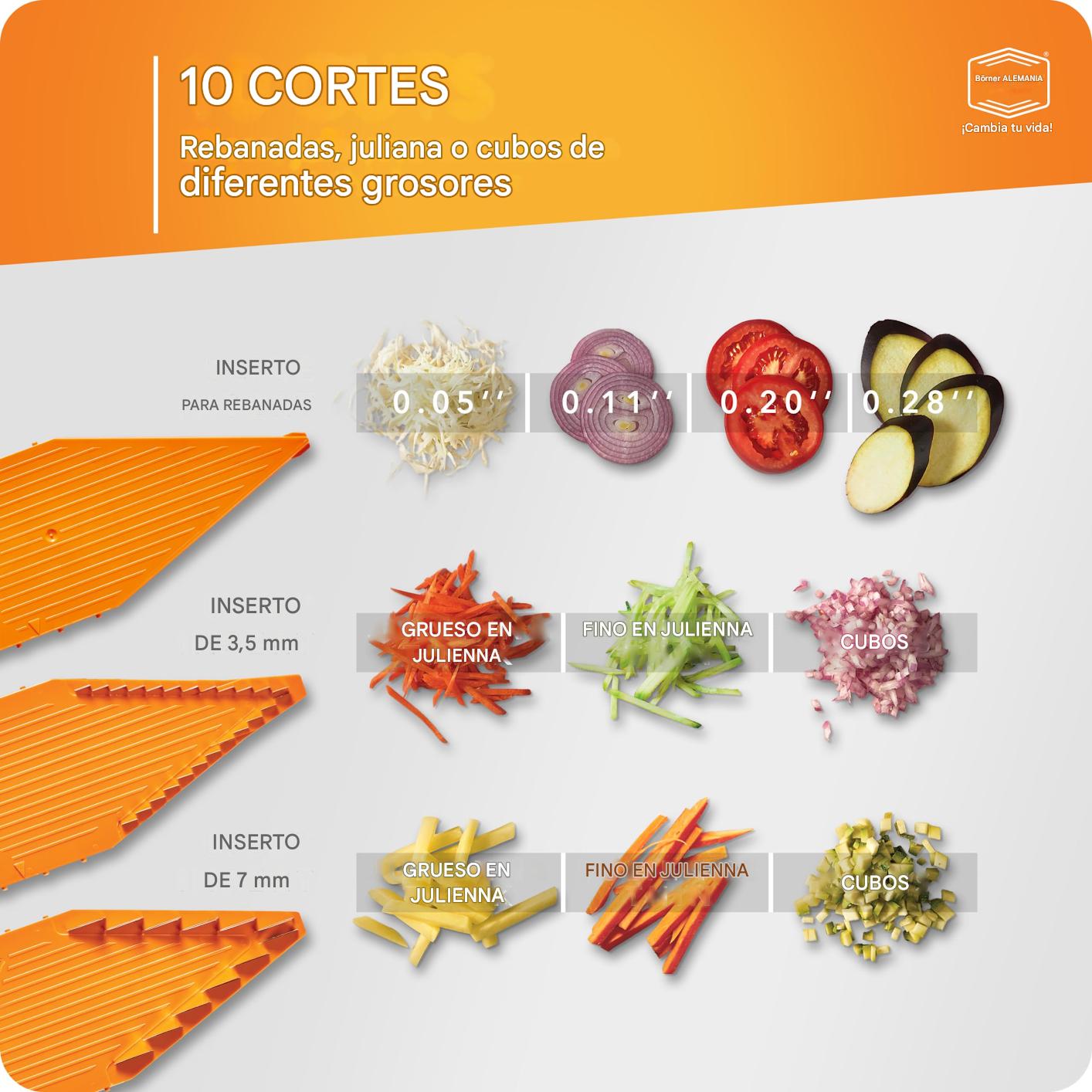 (30% DE DESCUENTO) Cortador multifuncional en forma de V de acero inoxidable, cortador de frutas y verduras con 5 cuchillas, herramienta de cocina