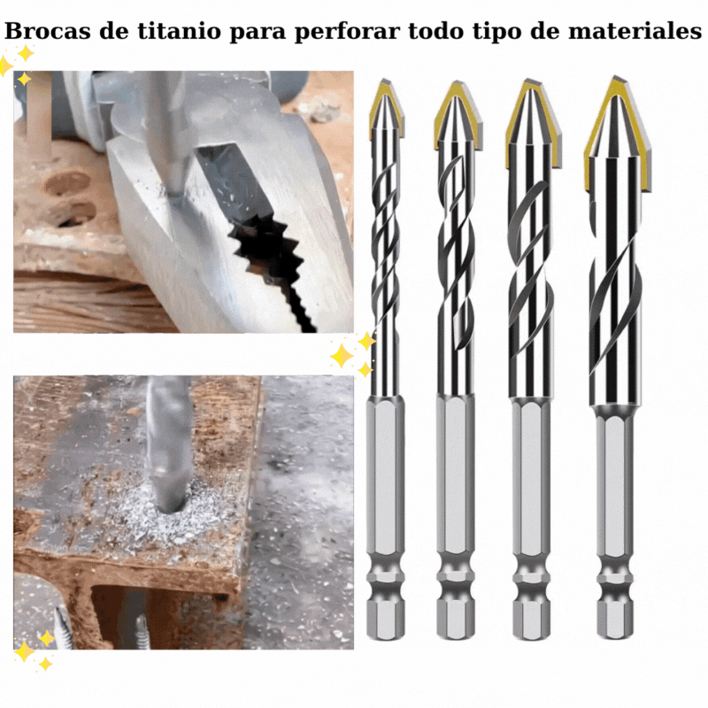 (30% DE DESCUENTO) Juego de brocas de aleación de carbono con vástago hexagonal
