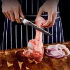 Acero Damasco Cuchillo Fileteador