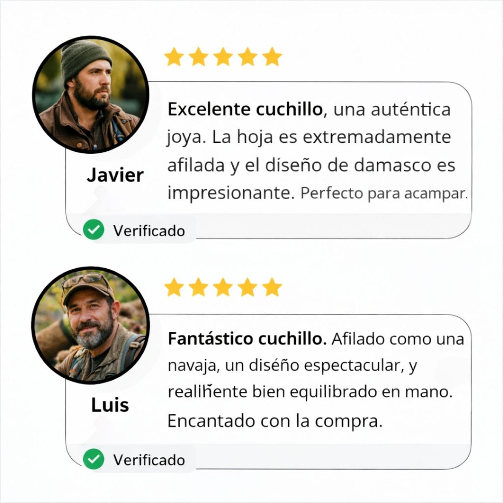 Cuchillo Damasco Compacto Para Frutas