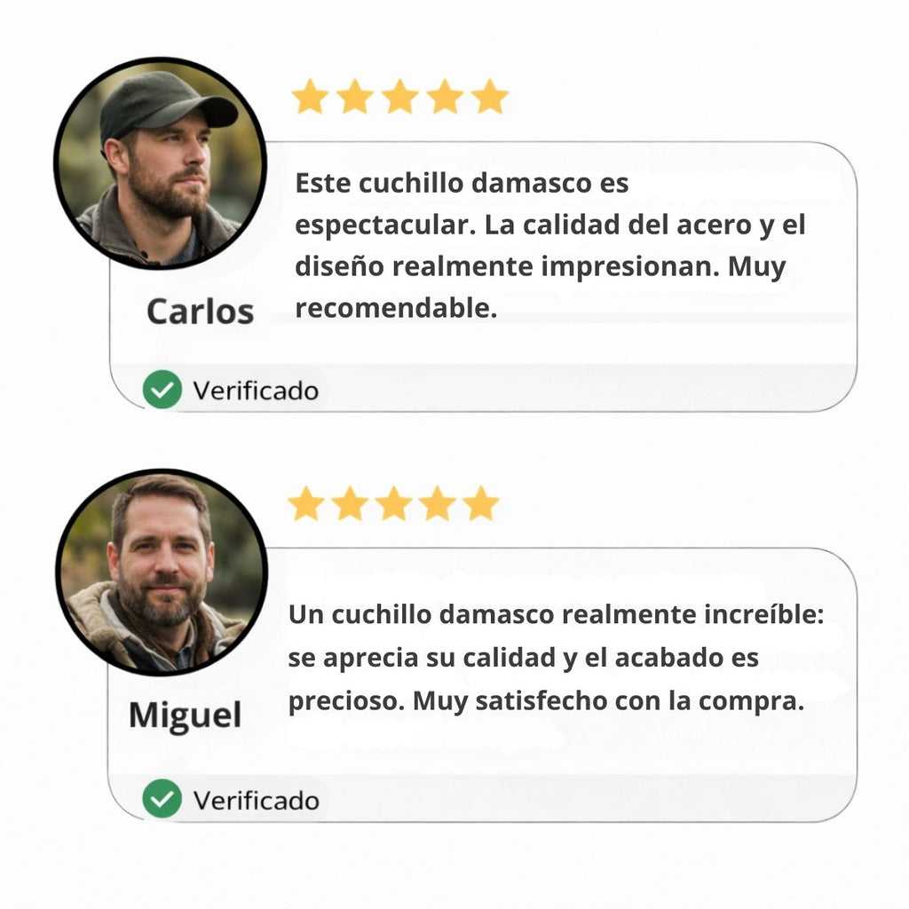 Cuchillo Damasco Pro Ultra Afilado