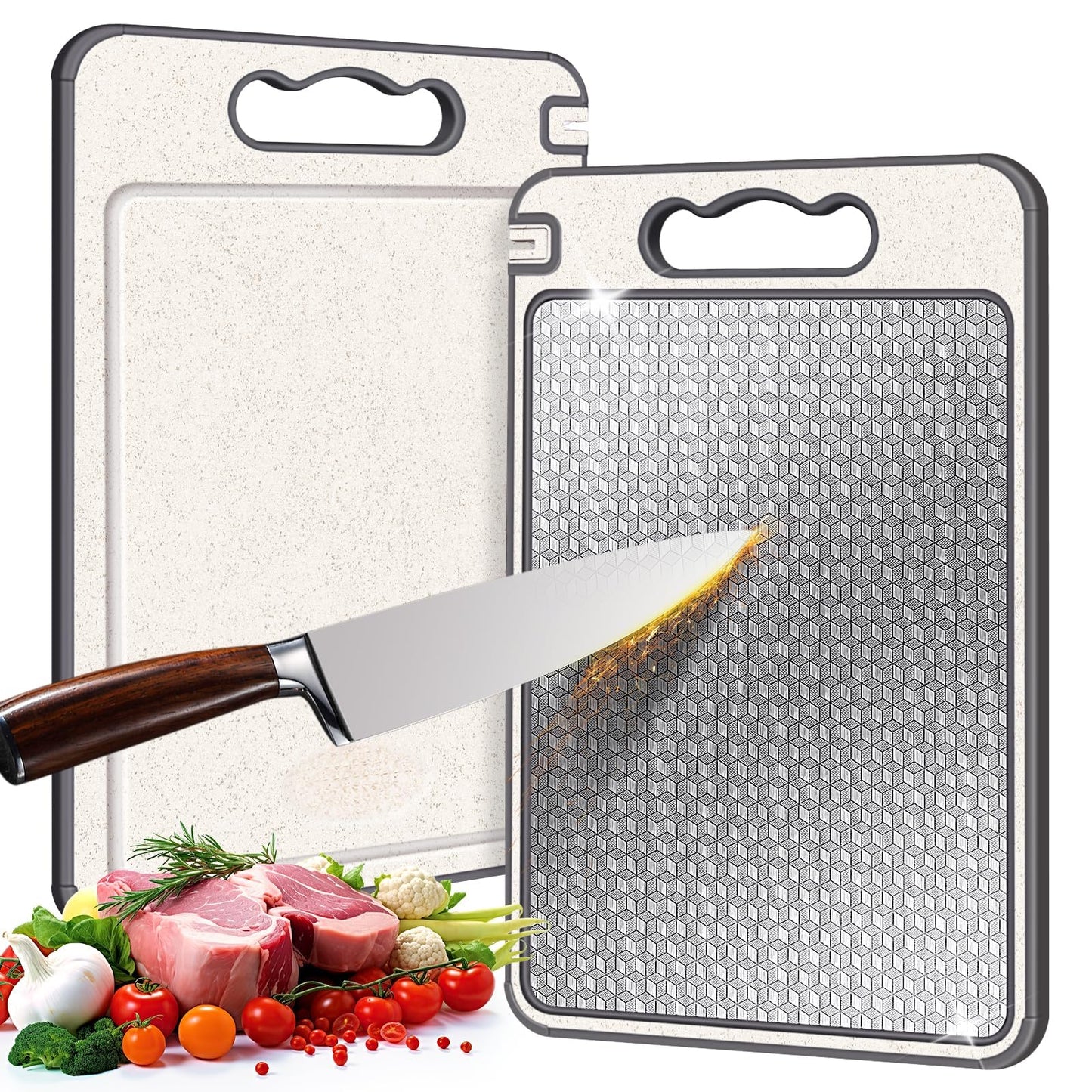 (30% DE DESCUENTO) Nueva tabla de cortar de cocina de titanio