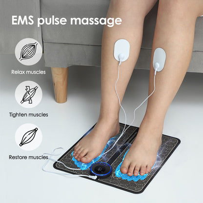 (30% DE DESCUENTO) Esterilla de masaje de pies, masajeador de pies, herramienta eléctrica EMS para pantorrillas