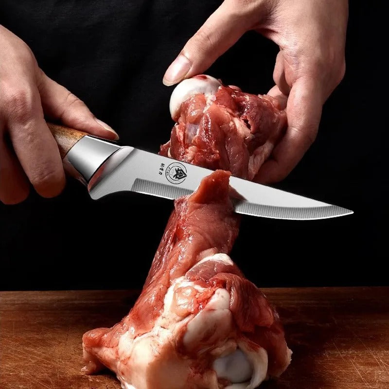 (30% DE DESCUENTO) Cuchillo de cocina para huesos de 6"7" y 8" Cuchillo para carne, hueso, pescado y verduras
