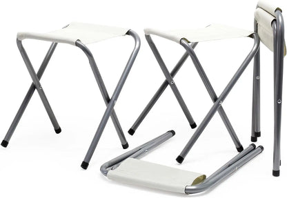 (30% DE DESCUENTO)Mesa de camping 120x60x70cm con 4 taburetes plegables