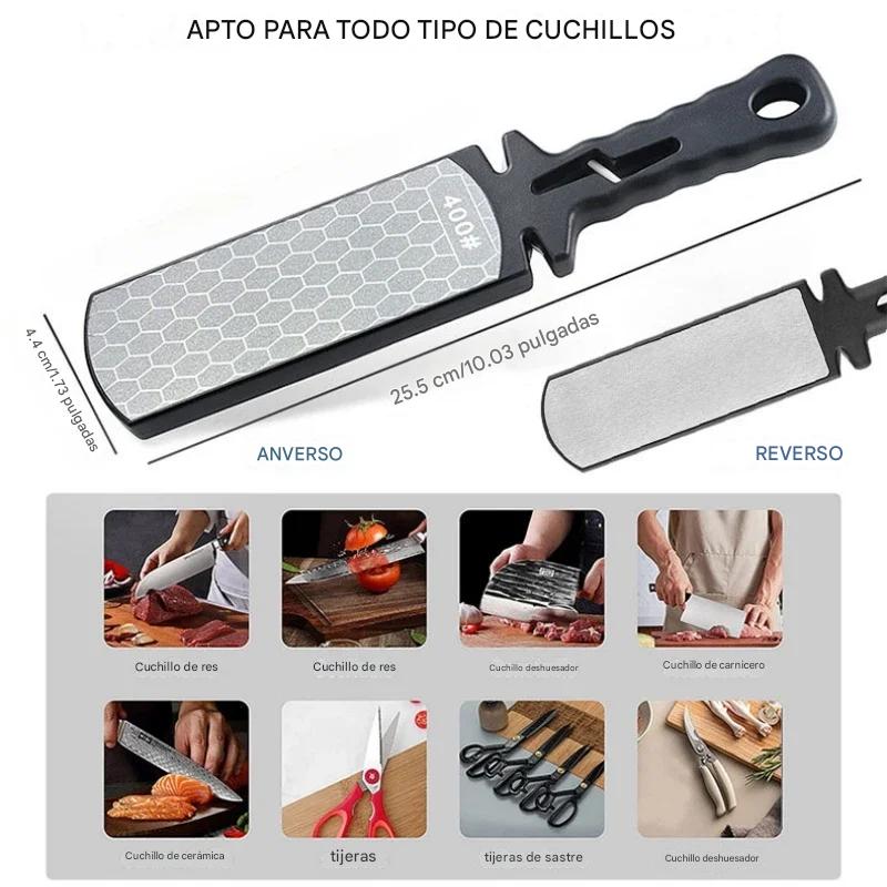 (30% DE DESCUENTO) Afilador de cuchillos 5 en 1 con barras de diamante