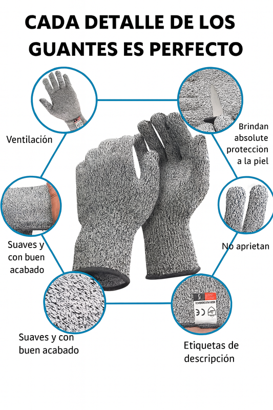 Guantes Anticorte de Alta Seguridad – Resistentes y Cómodos
