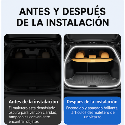 Tira LED para Maletero de Coche – Impermeable, Alta Temperatura, Instalación Oculta