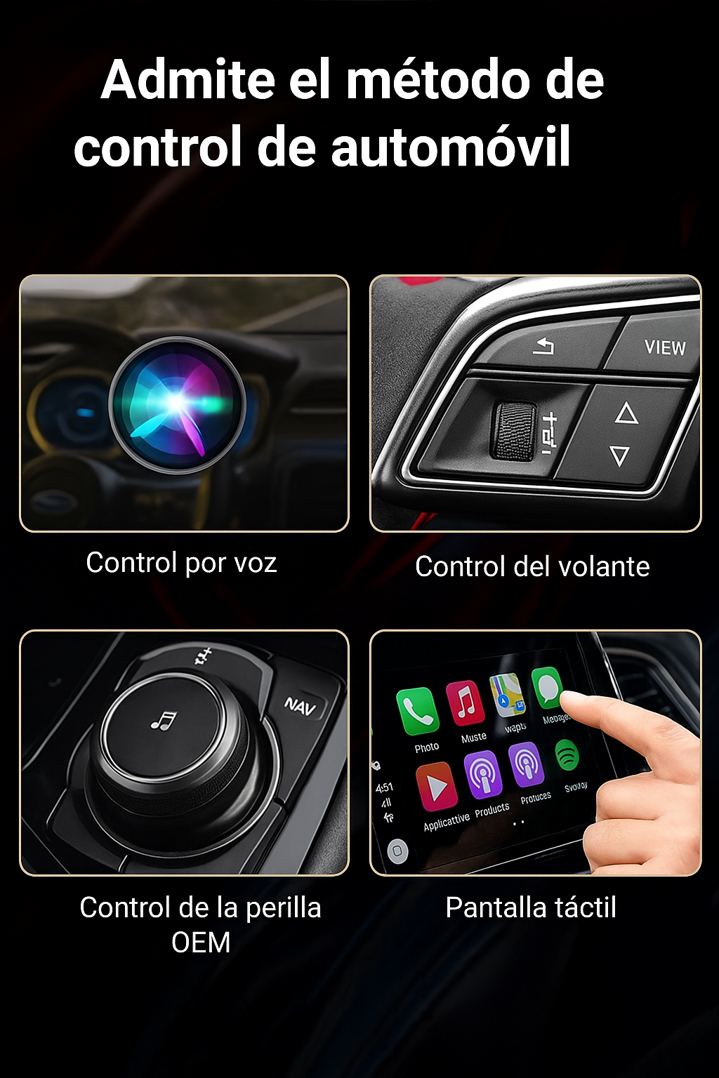 Adaptador Inteligente 2 en 1 para CarPlay y Android Auto Inalámbrico