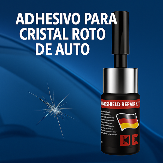 Adhesivo Reparador para Cristales Rotos de Coche – Reparación Rápida y Transparente