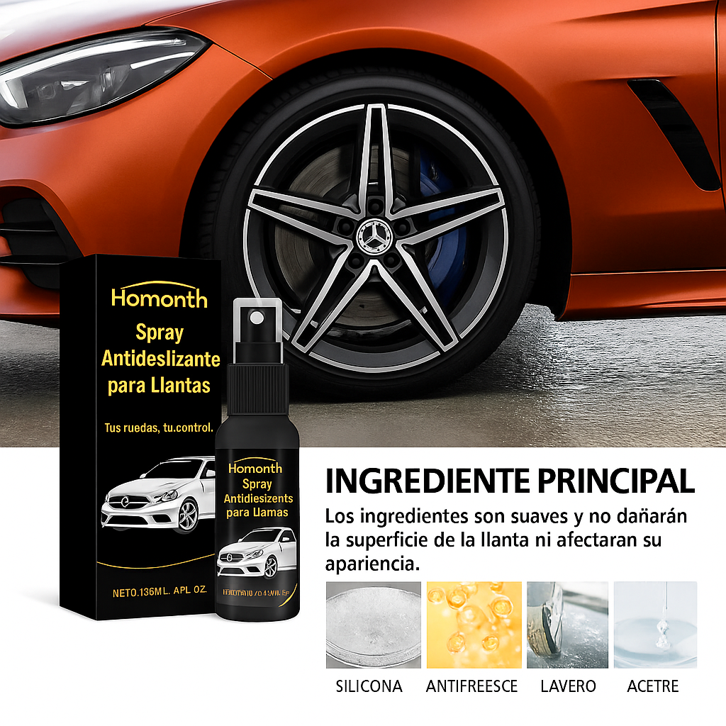 Spray Antideslizante para Llantas