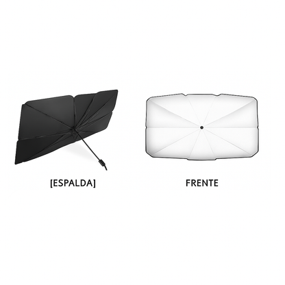 Parasol Plegable para Coche – Protección Solar Titanio Plata | Compatible con SEAT, Renault, Volkswagen, Dacia, SUV