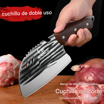 (30% DE DESCUENTO) Cuchillo de cocina multiusos, acero al carbono duradero