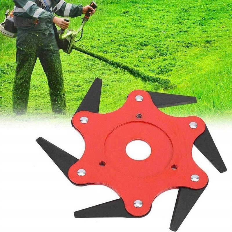 (30% DE DESCUENTO) Cabezal de corte de césped multiusos de 6 cuchillas para cortacésped