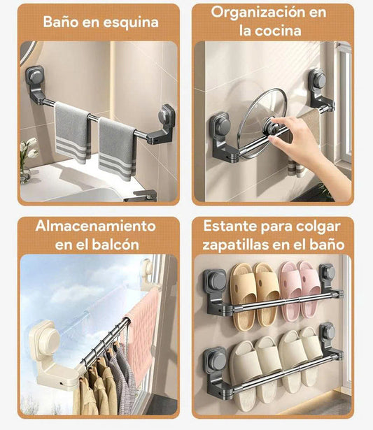 (30% DE DESCUENTO)  Toallero de baño ajustable de 50 cm a 90 cm.