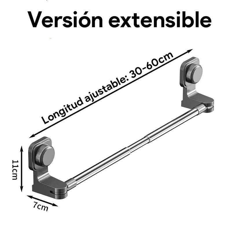 (30% DE DESCUENTO)  Toallero de baño ajustable de 50 cm a 90 cm.