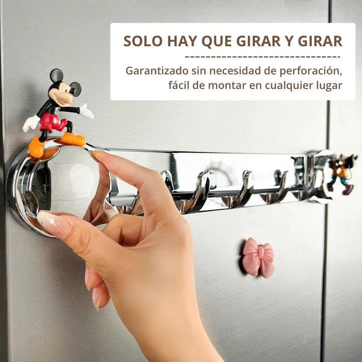 (30% DE DESCUENTO) Soportes de acero inoxidable con 5 ganchos, cómodos y capaces de soportar hasta 20 kg.