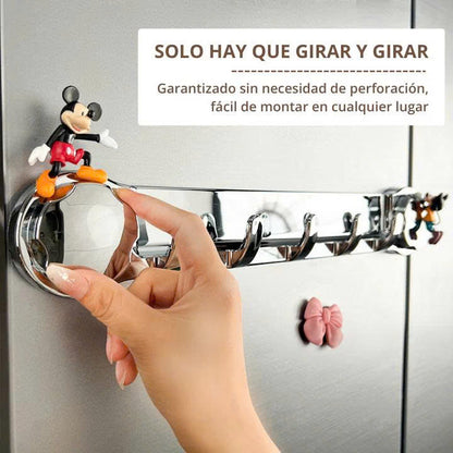(30% DE DESCUENTO) Soportes de acero inoxidable con 5 ganchos, cómodos y capaces de soportar hasta 20 kg.