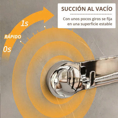 (30% DE DESCUENTO) Soportes de acero inoxidable con 5 ganchos, cómodos y capaces de soportar hasta 20 kg.