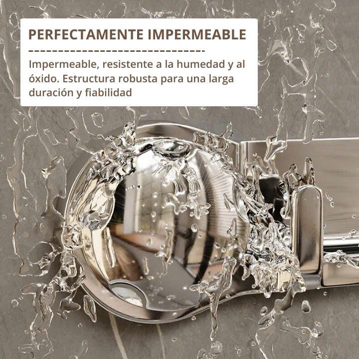 (30% DE DESCUENTO) Soportes de acero inoxidable con 5 ganchos, cómodos y capaces de soportar hasta 20 kg.