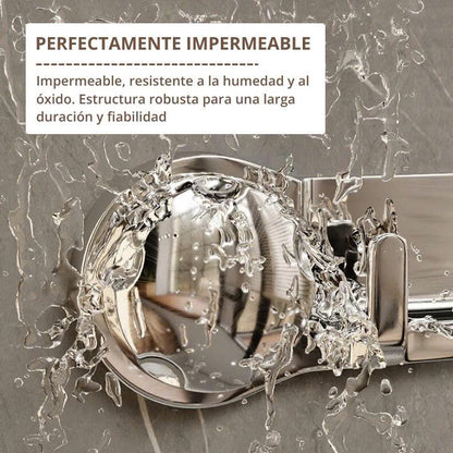 (30% DE DESCUENTO) Soportes de acero inoxidable con 5 ganchos, cómodos y capaces de soportar hasta 20 kg.