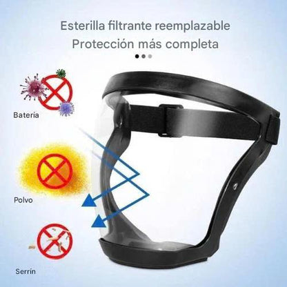 (30% DE DESCUENTO) La visera protege la cara del polvo fino y la niebla.