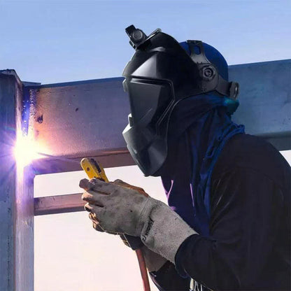 (30% DE DESCUENTO) Casco de soldadura con máscara y faro recargable
