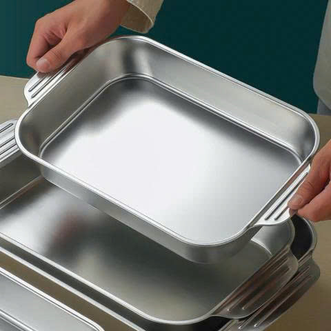 (30% DE DESCUENTO) Bandeja de acero inoxidable 304 para pescado y cangrejos de río a la parrilla