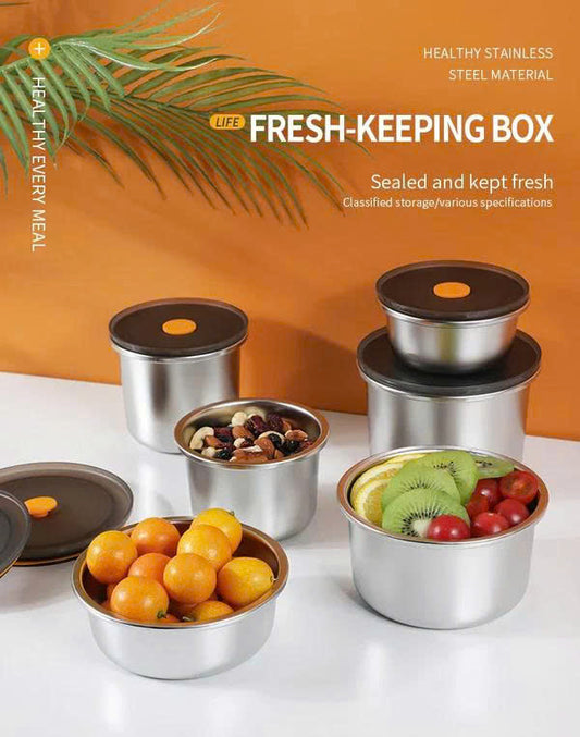 (30% DE DESCUENTO) Recipiente de acero inoxidable para conservar la frescura y conservar los alimentos en el hogar.