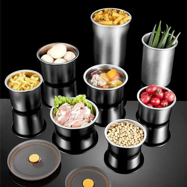 (30% DE DESCUENTO) Recipiente de acero inoxidable para conservar la frescura y conservar los alimentos en el hogar.